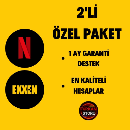  2\\\\Lİ ÖZEL PAKET - NETFLİX + EXXEN